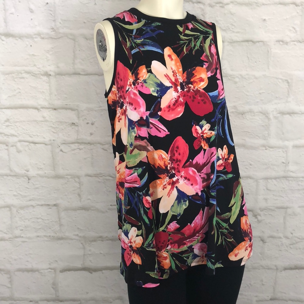 Apt. 9 Floral Tropical Leaf swing Tank NWT S